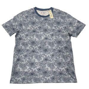 Penguin by Munsingwear All-Over Floral Print Size XL Blue Tee (Retail $50)